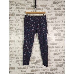 Sweaty Betty Power Full Length Leggings Size 10 Blue Cosmic Speckled Activewear